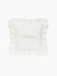 Personalised Ruffle Baby Cushion Cover