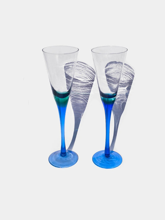 Vintage Champagne Flutes