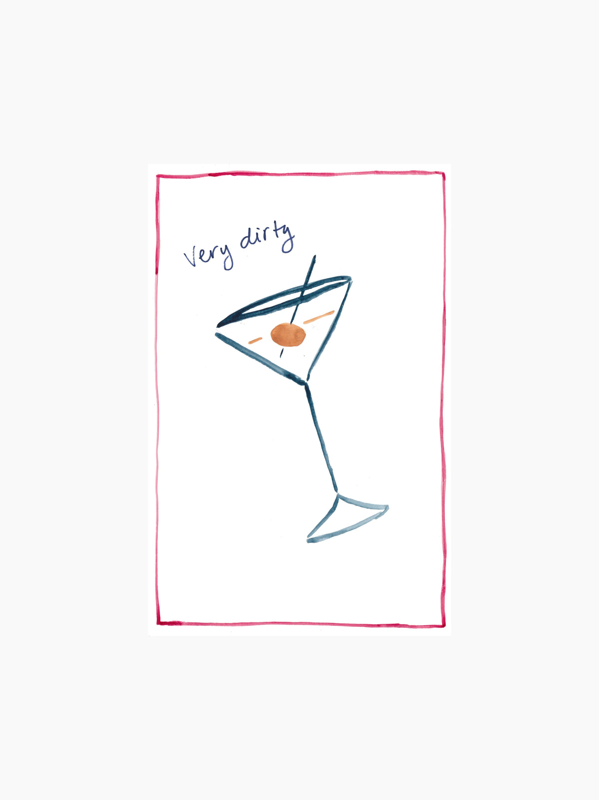 Very Dirty Martini Tea Towel