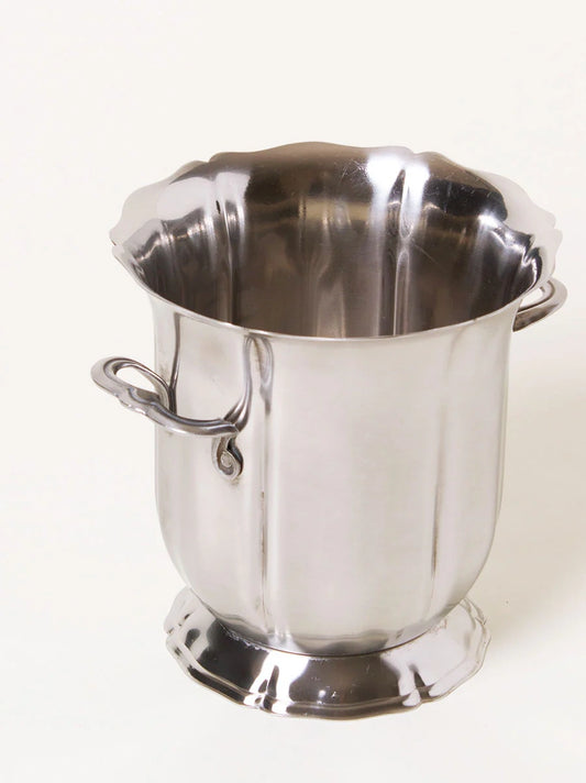 Brushed Silver Ice Bucket