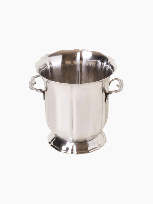 Brushed Silver Ice Bucket