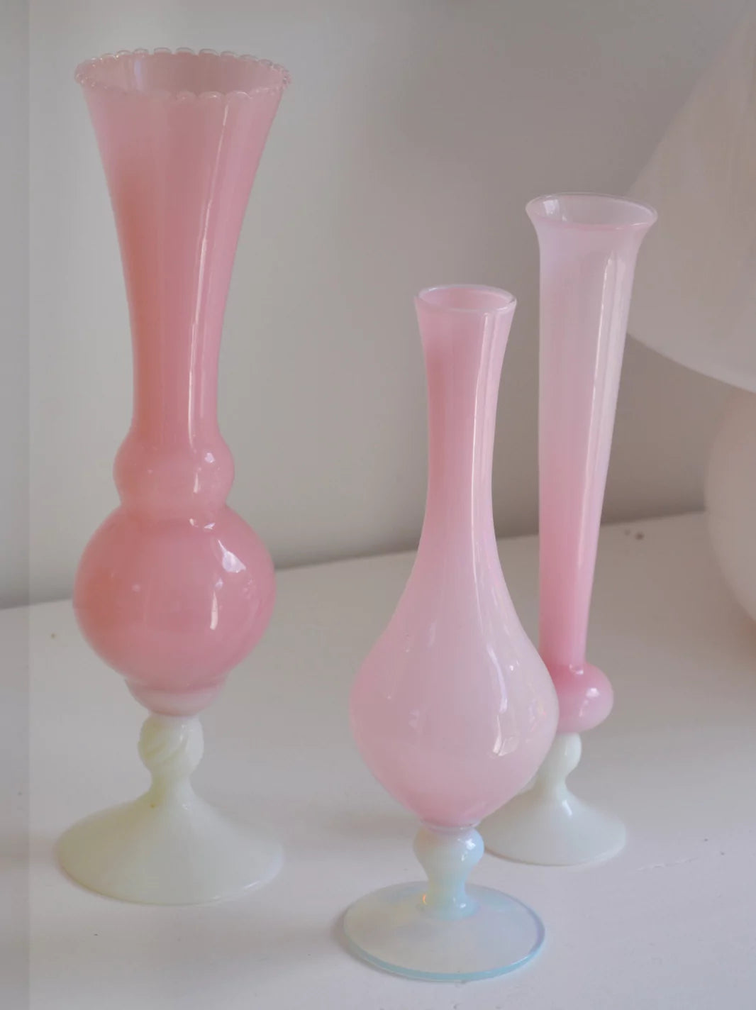 Rose Pink Vases Set of 3