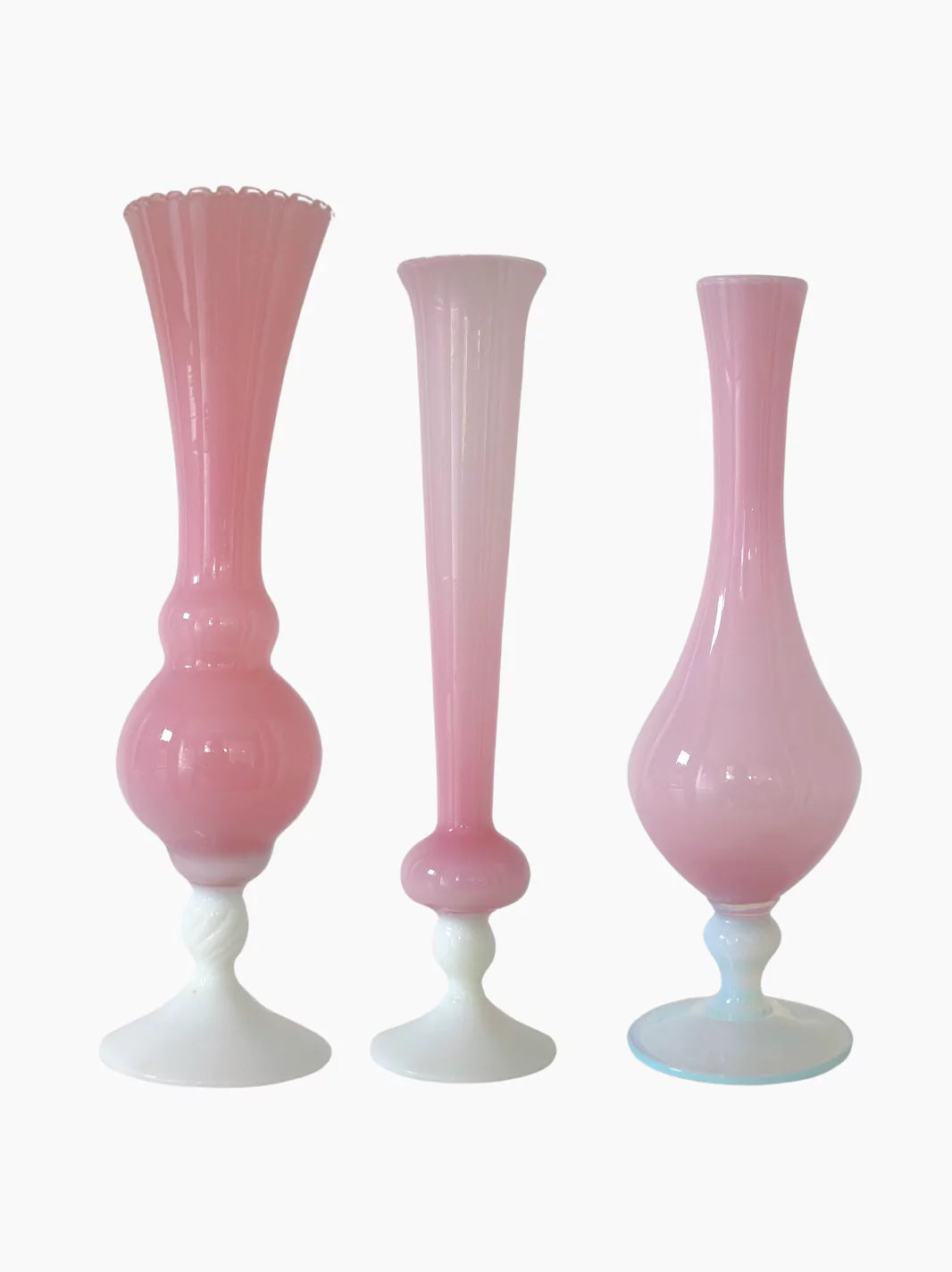 Rose Pink Vases Set of 3