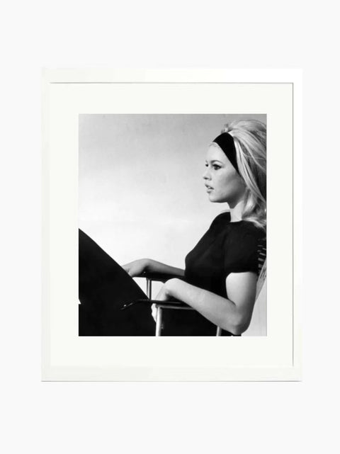 Bardot On Set Of Vie Privee Art Print