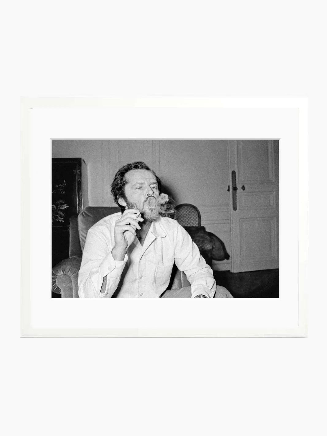 Jack Nicholson Smoking Art Print