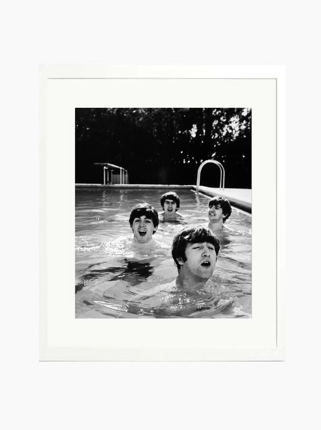 The Beatles Taking A Dip Art Print