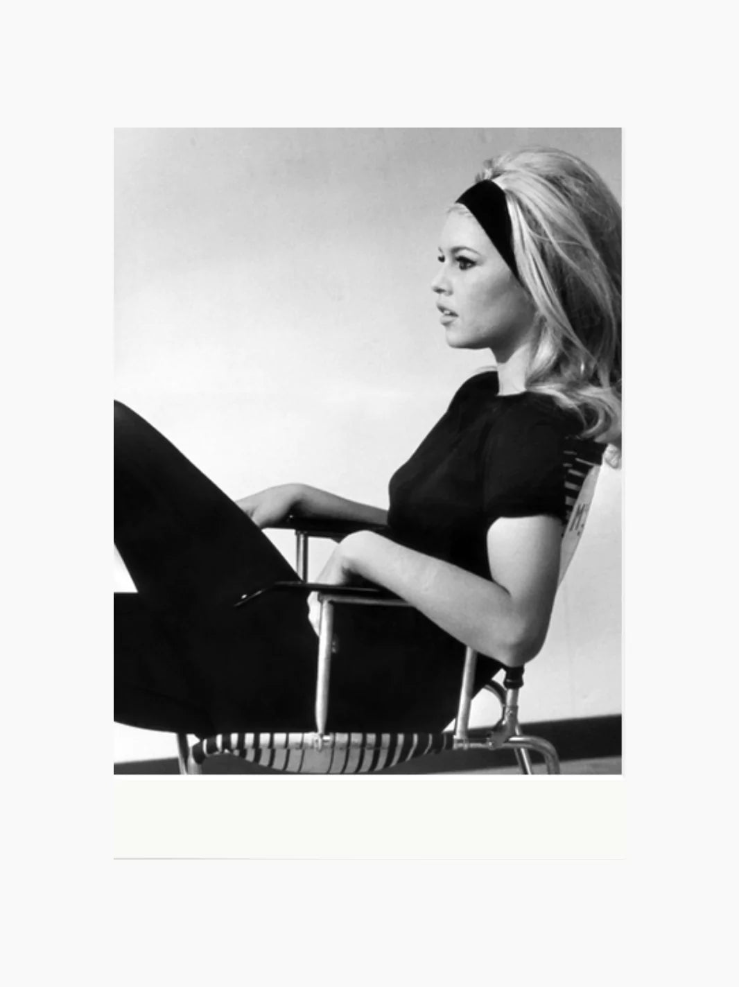 Bardot On Set Of Vie Privee Art Print