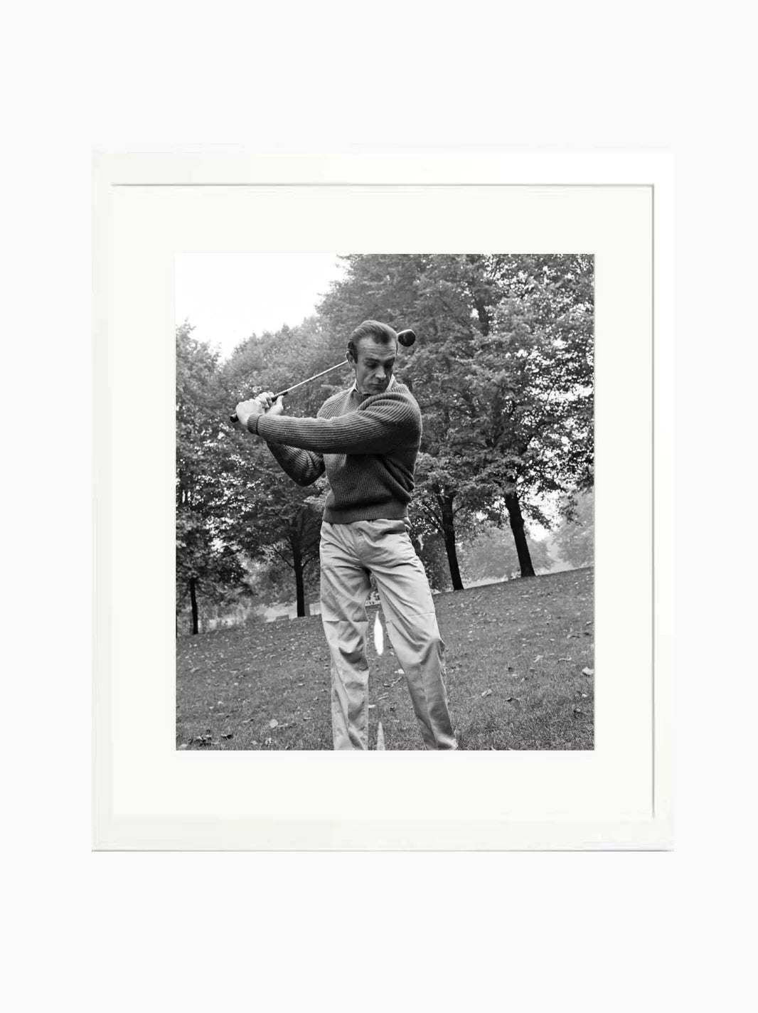 Sean Connery Plays Golf Art Print