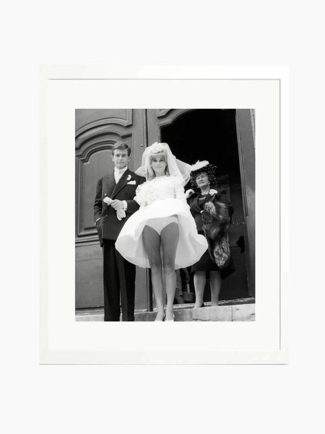 Deneuve Windy Wedding Art Print