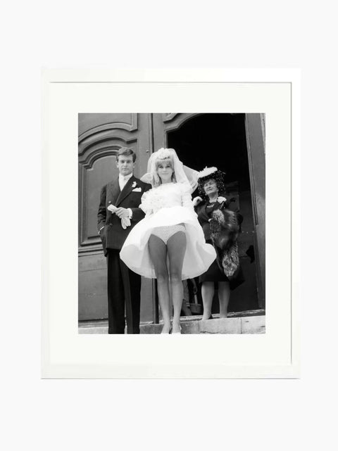 Deneuve Windy Wedding Art Print