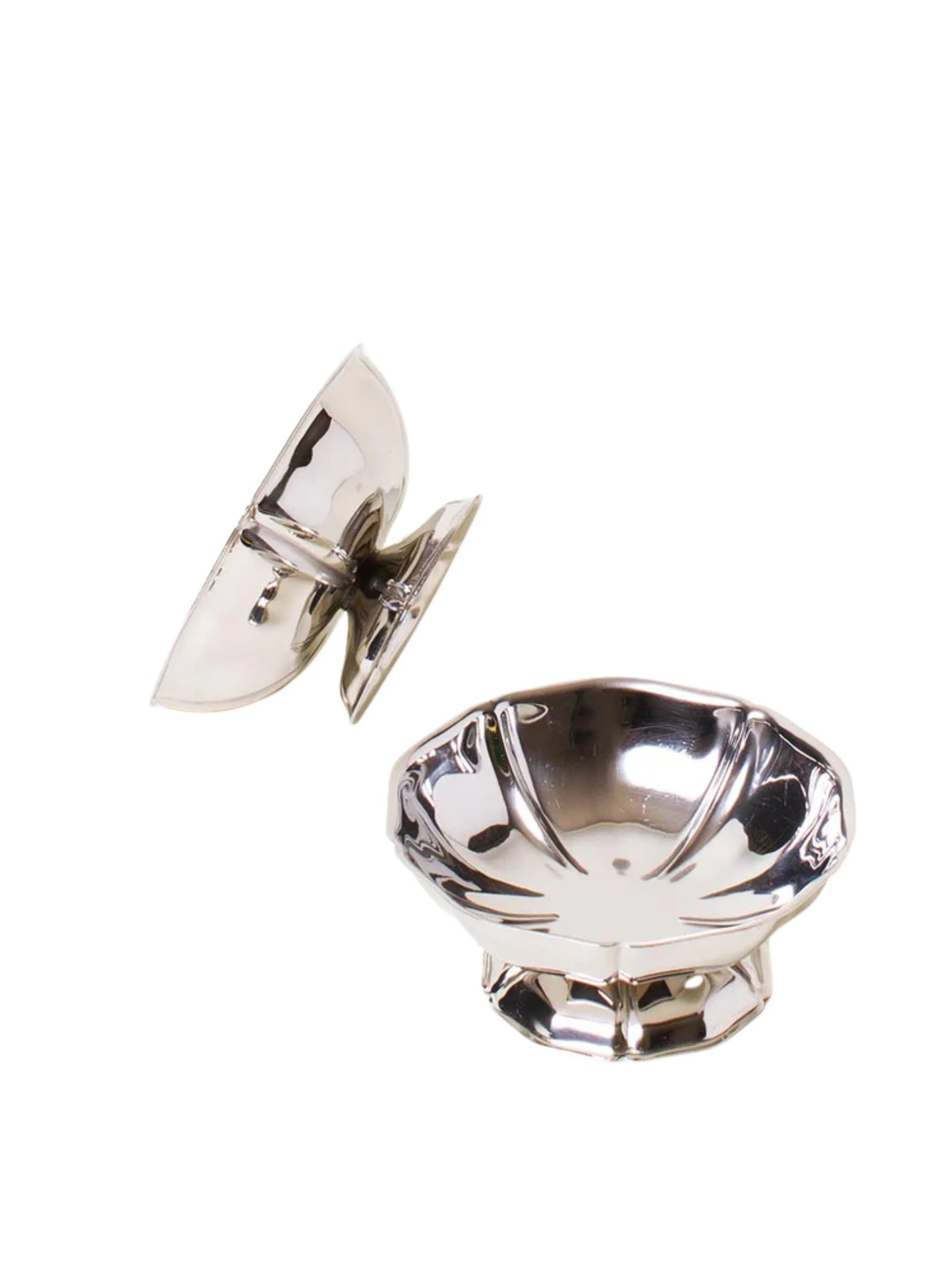 Large Silver Coupes Set of 4