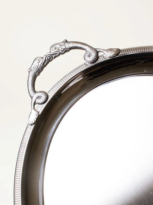 Large Silver Oval Tray