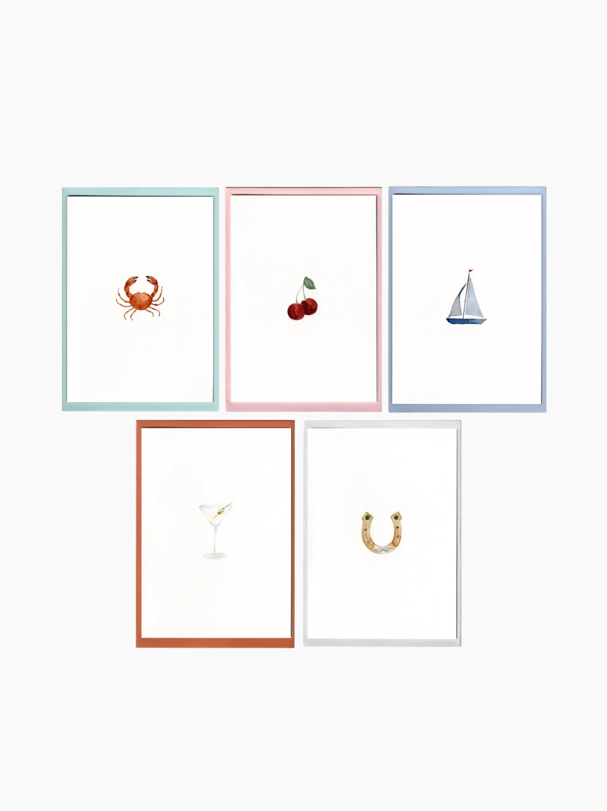 Watercolour Cards Pack of 5