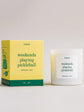 Weekends Playing Pickleball Candle