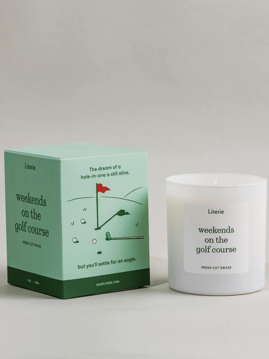 Weekends on the Golf Course Candle