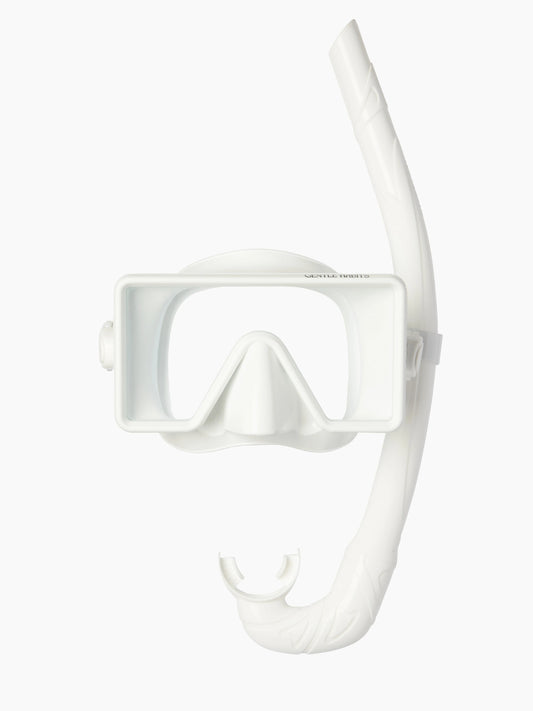 White Dive Mask and Snorkel Set