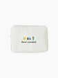 Personalised White Waffle Pouch