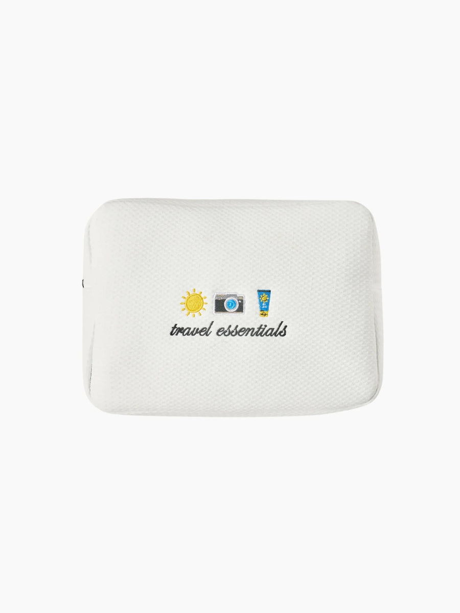 Personalised White Waffle Pouch