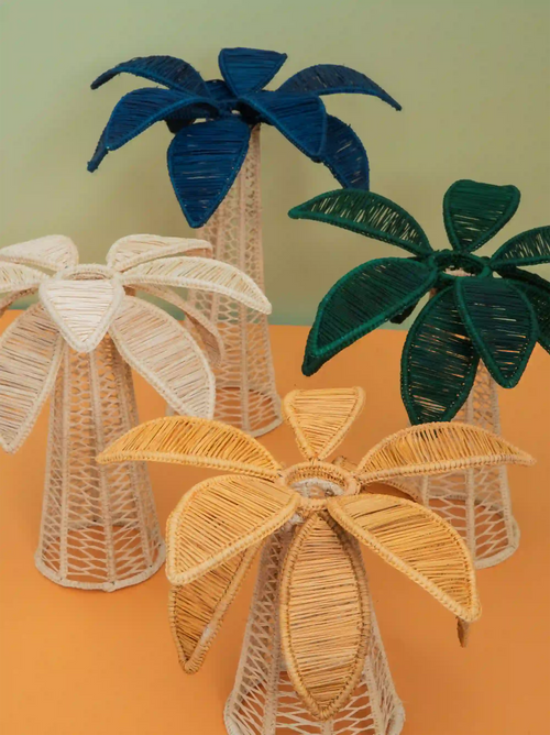 Large Palm Tree Candle Holder