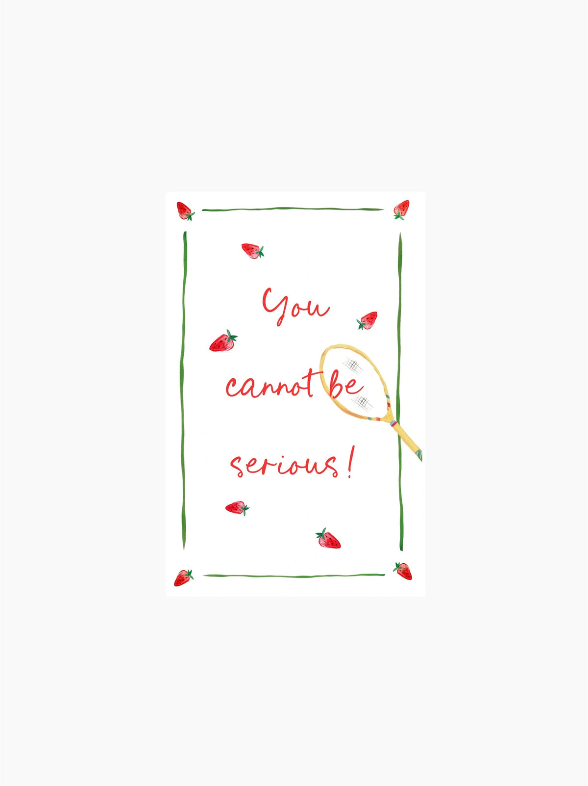 You Cannot Be Serious Tea Towel