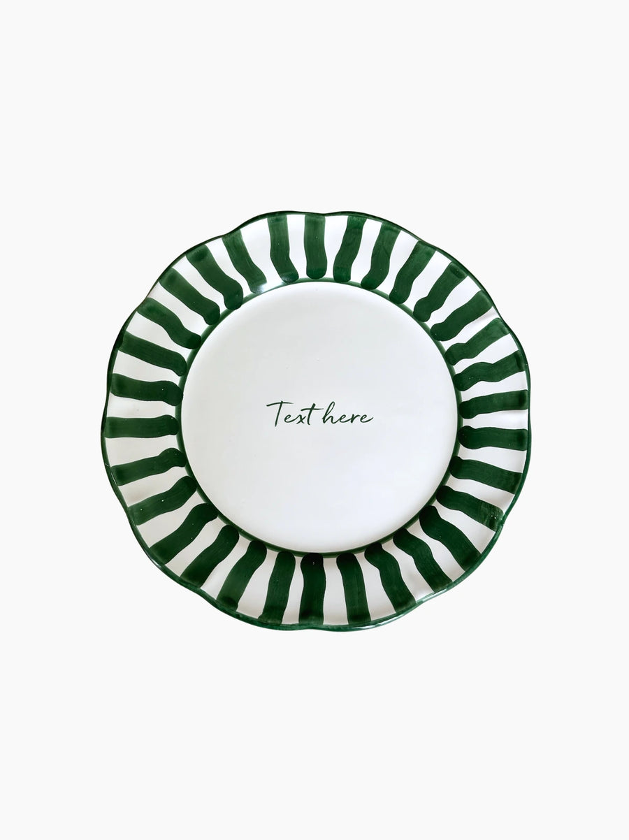 Personalised Plate Set