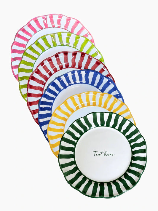 Personalised Plates Set of 6