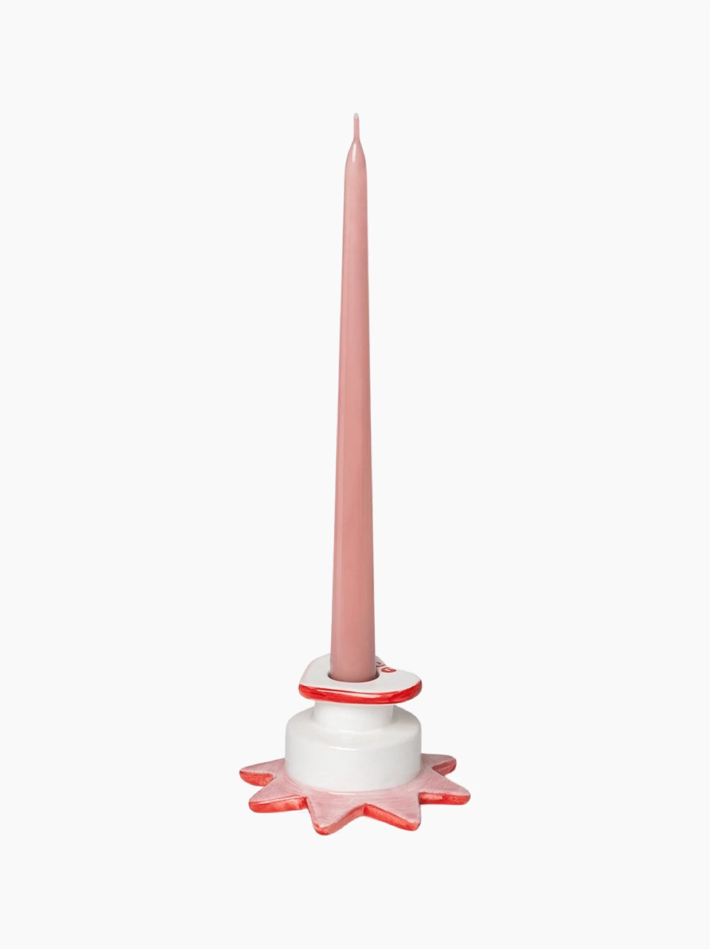 Pink Star Heart Candle Holder