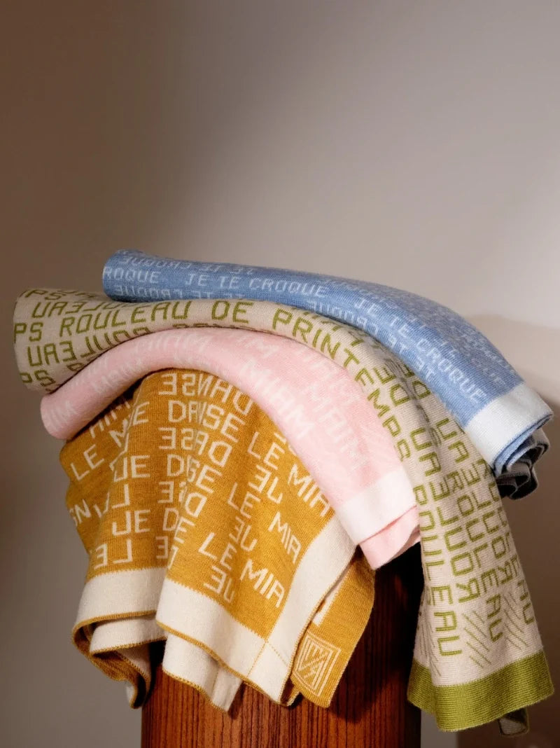 Bespoke Almond Organic Cotton Blanket
