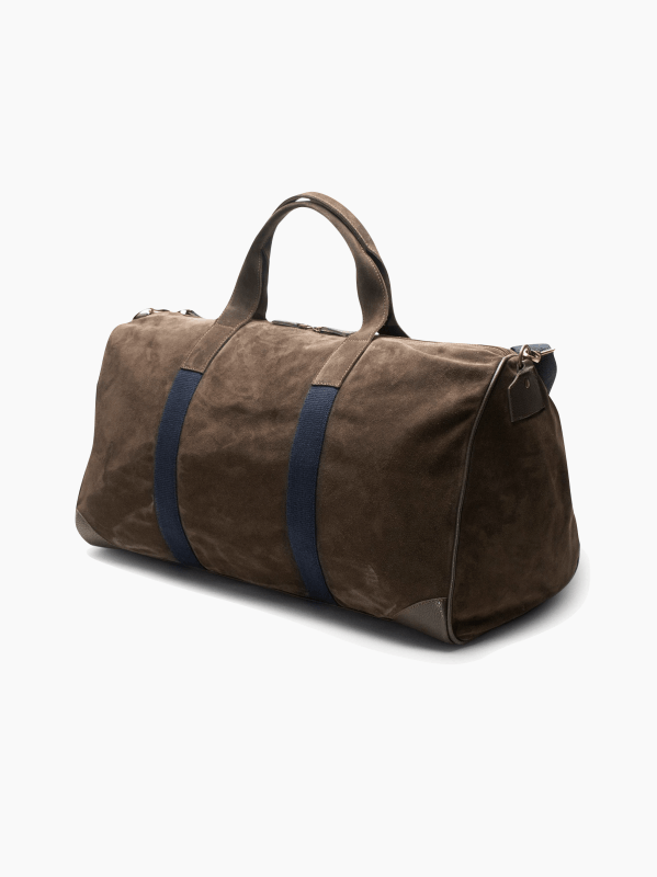 Suede Boston Travel Bag