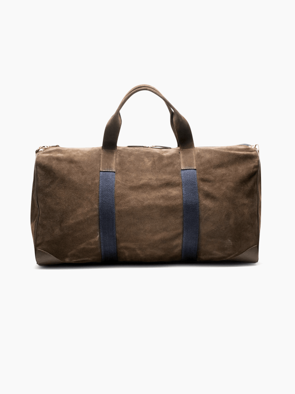 Suede Boston Travel Bag