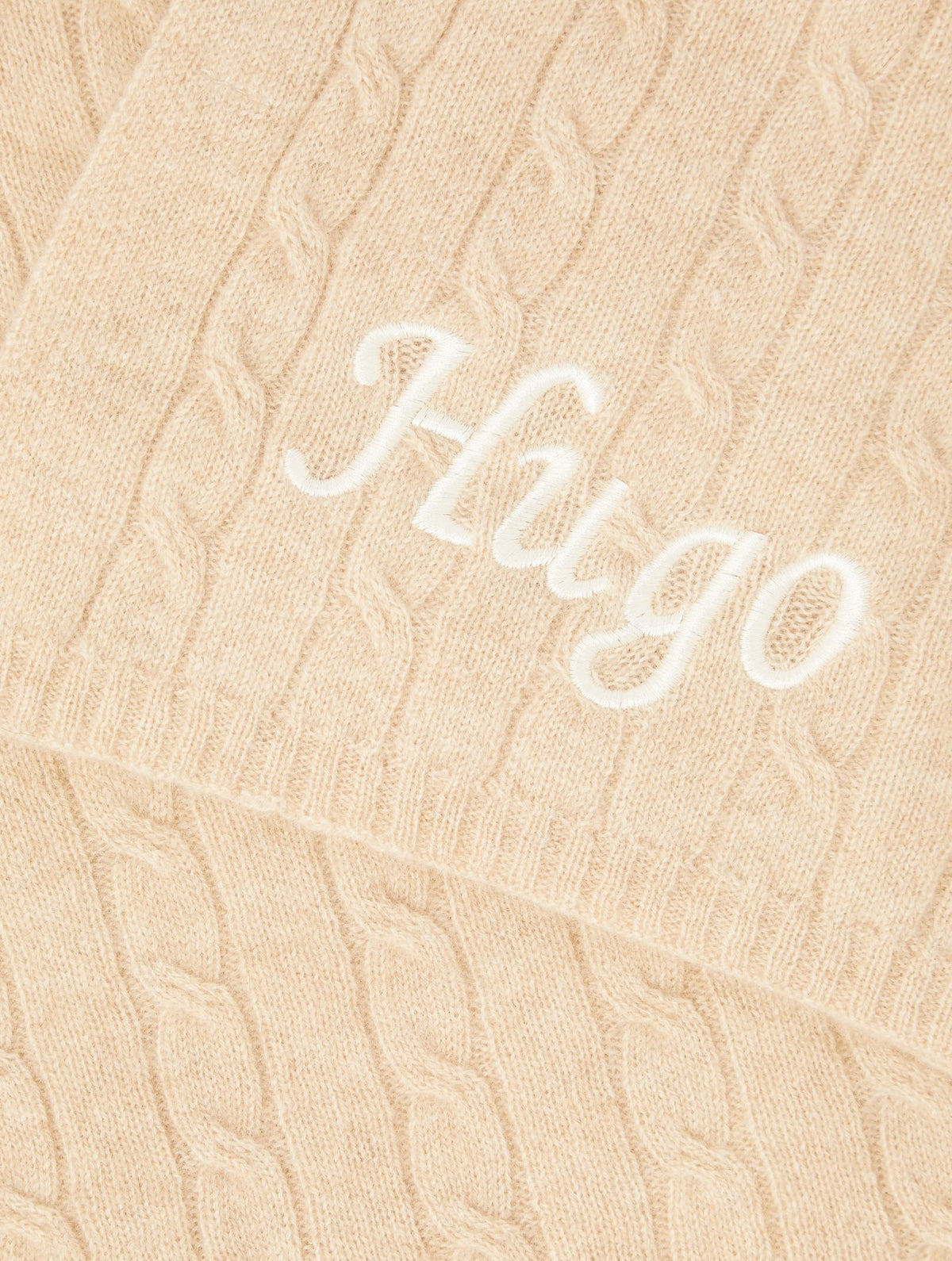 Personalised Cashmere Cable Knit Baby Blanket