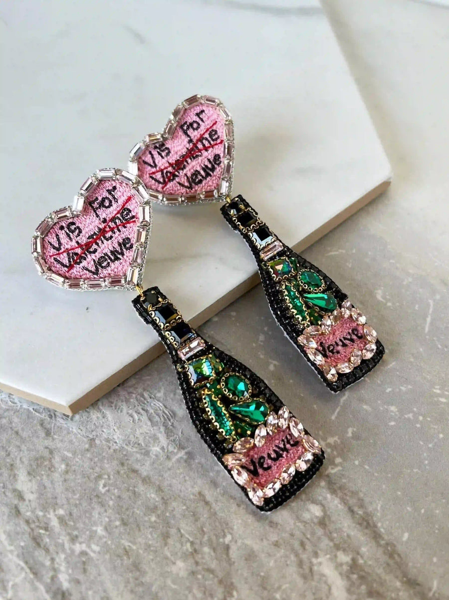 V is For Veuve Earrings