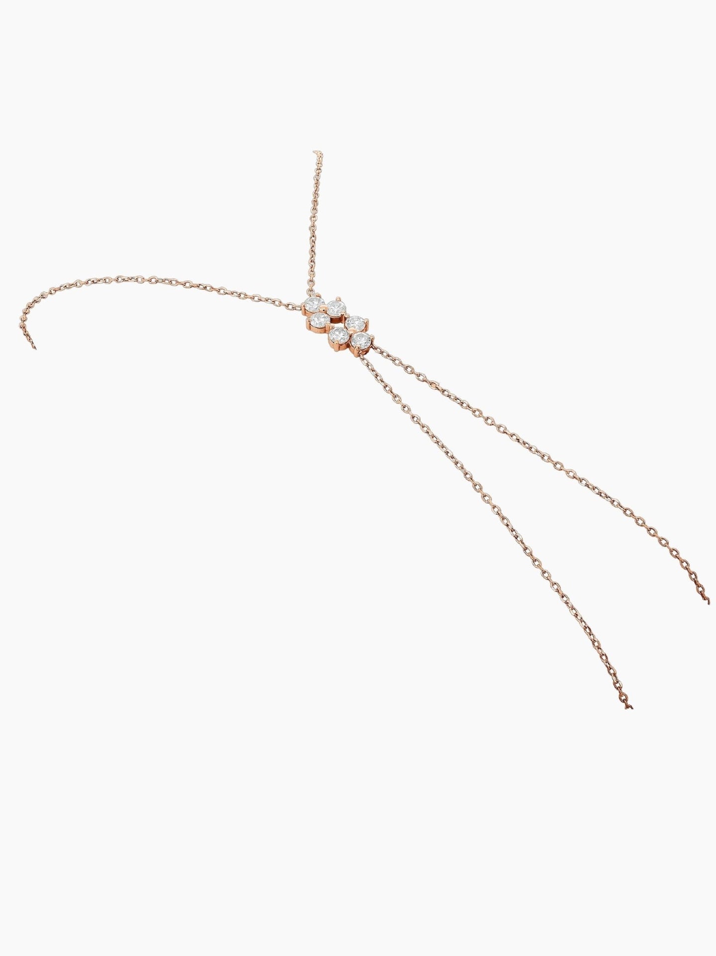 Gold Diamond Hand Bracelet