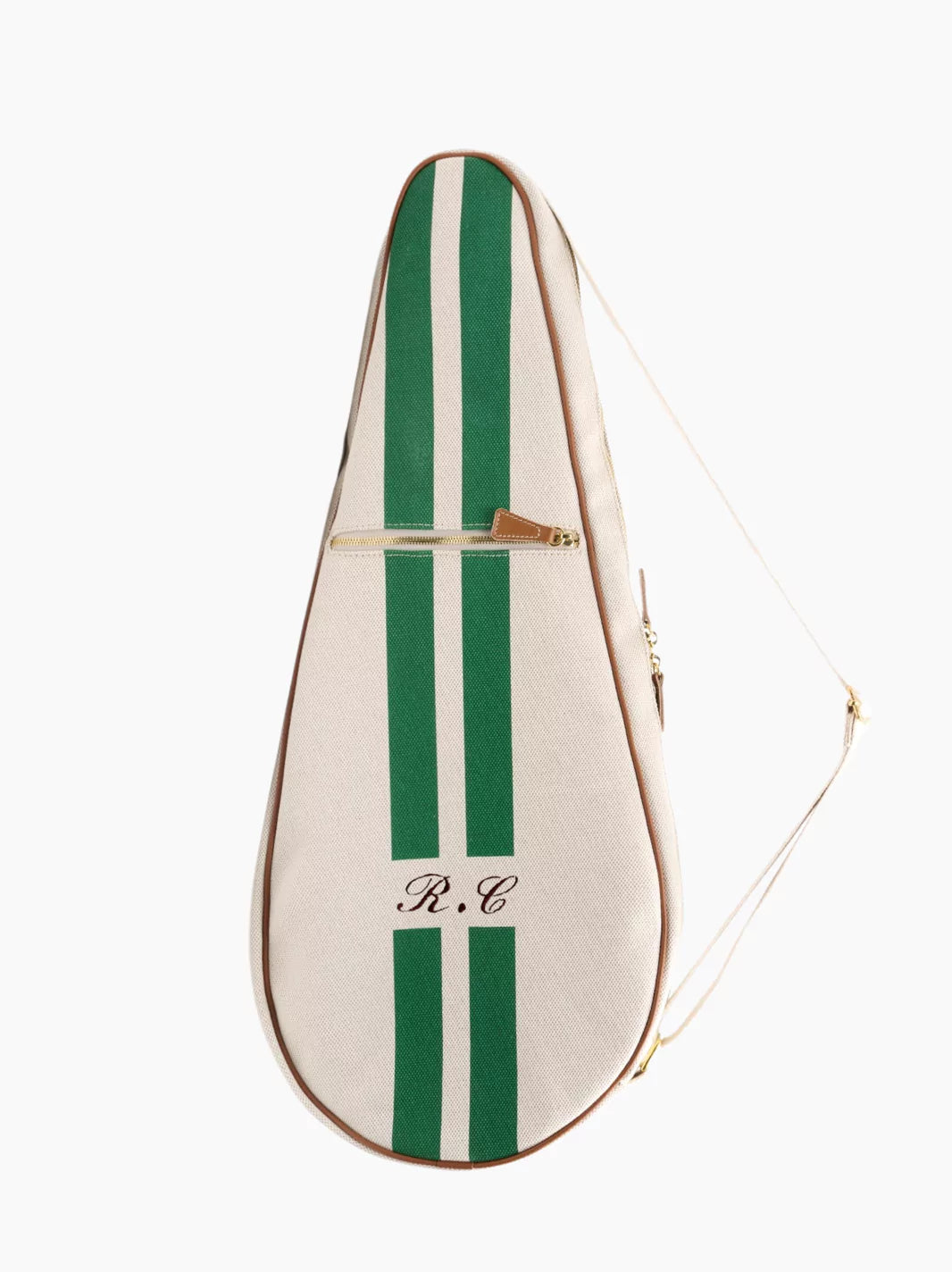 Clash Racket Case Personalised Cotton Striped Tennis Racket Case | The Go-To