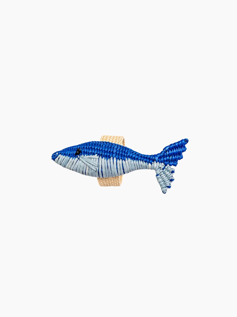 Blue Sardine Napkin Ring