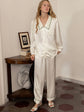 French Style Silk Long Pyjama Set