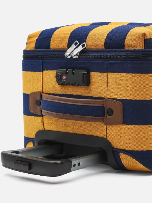 Colourful Striped Cabin Suitcase
