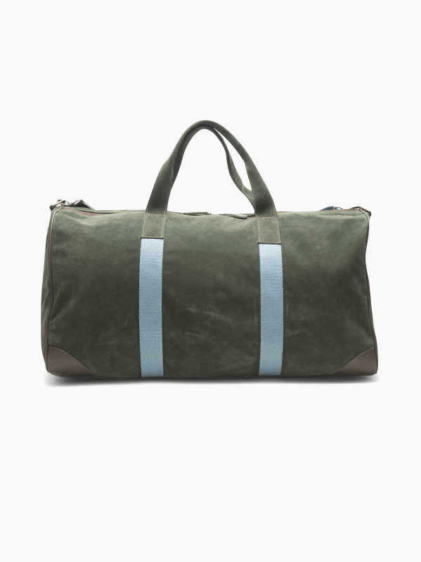Suede Boston Travel Bag
