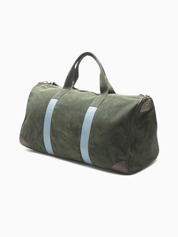 Suede Boston Travel Bag