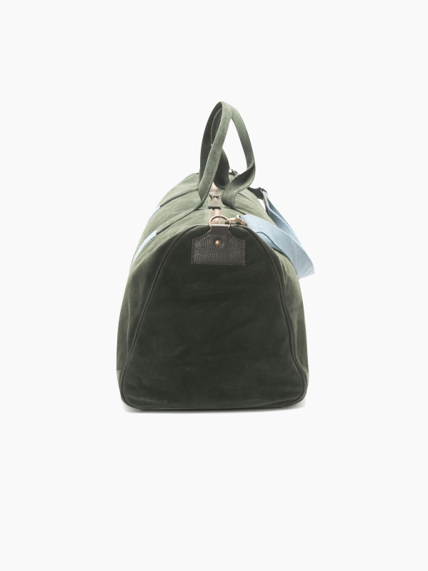 Suede Boston Travel Bag