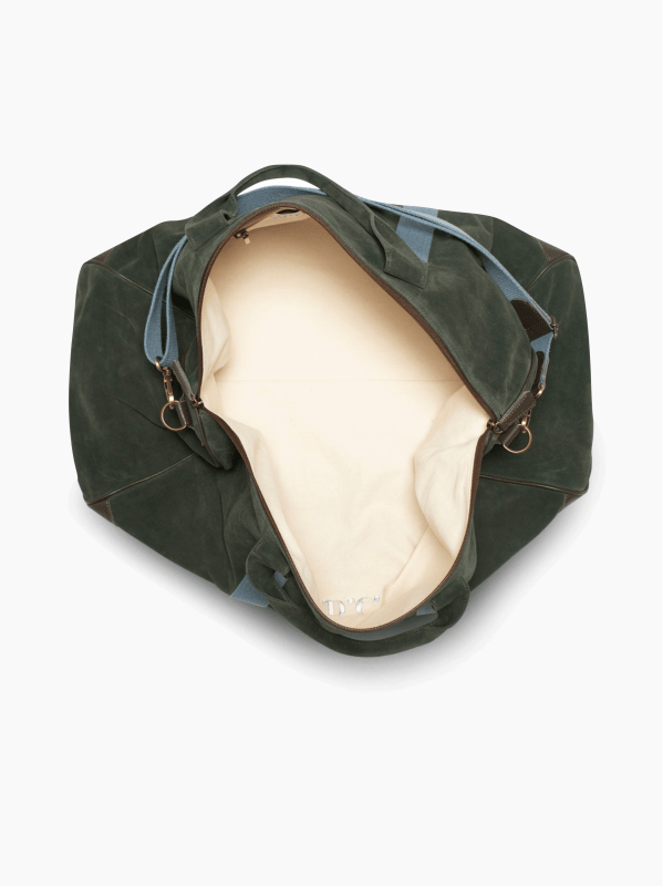 Suede Boston Travel Bag