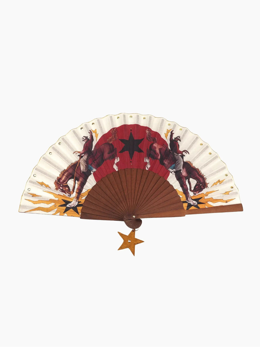 Rodeo Riders Hand Fan