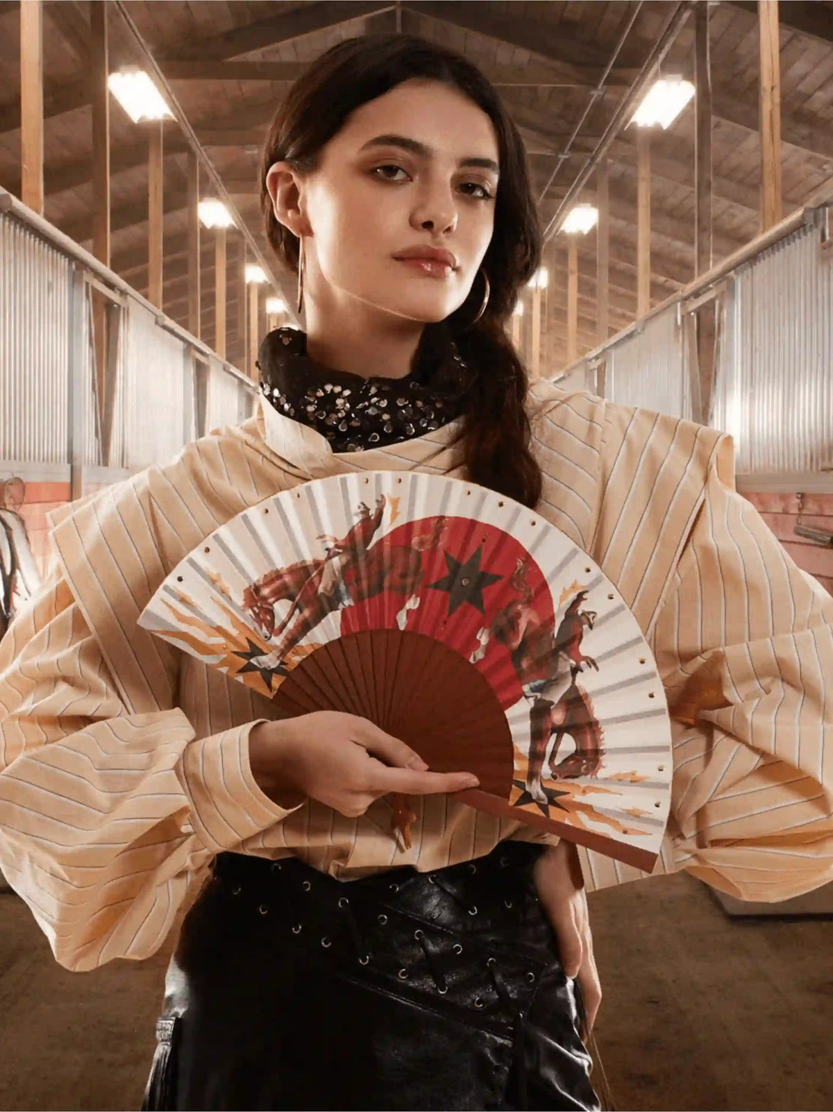 Rodeo Riders Hand Fan