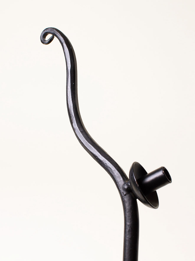 Wavy Cast Iron Candle Holder