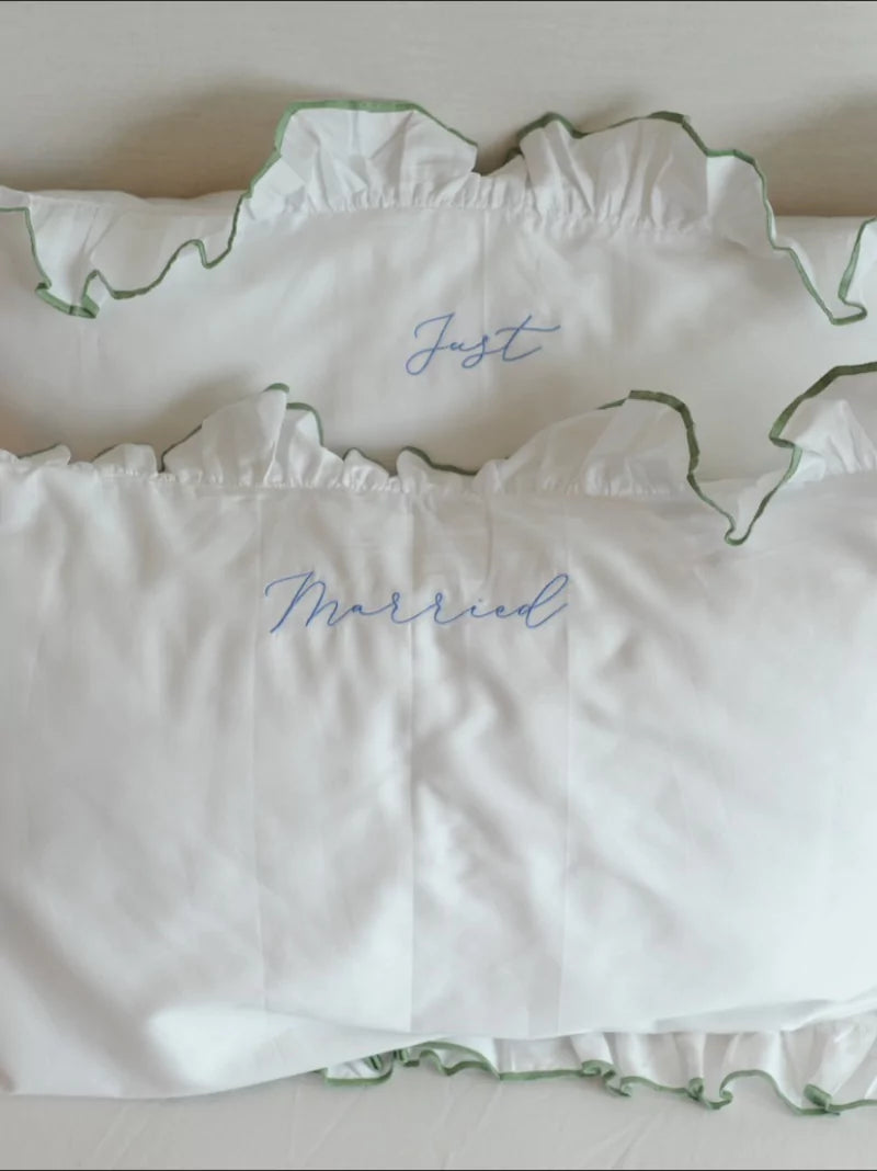 Just Married Pillowcase Set