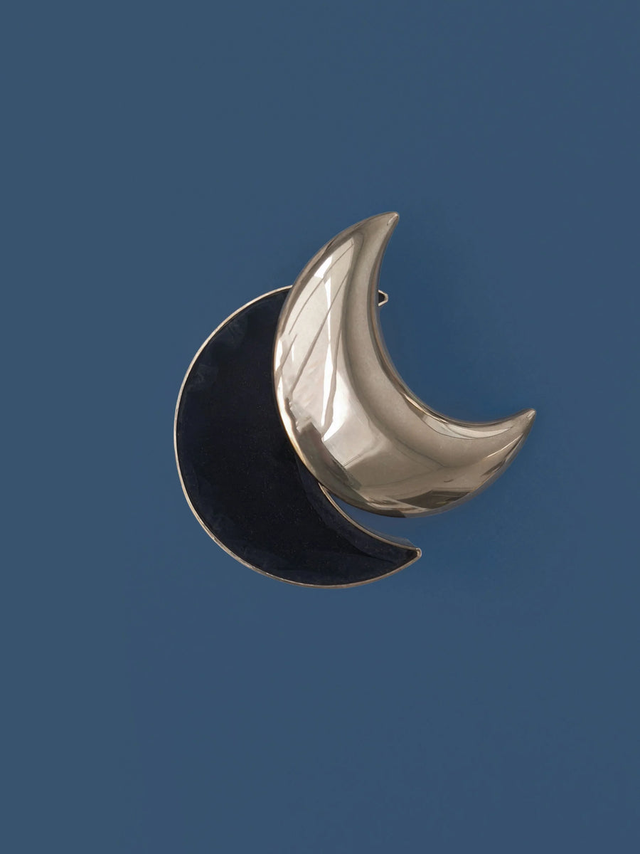 Silver Moon Trinket Box