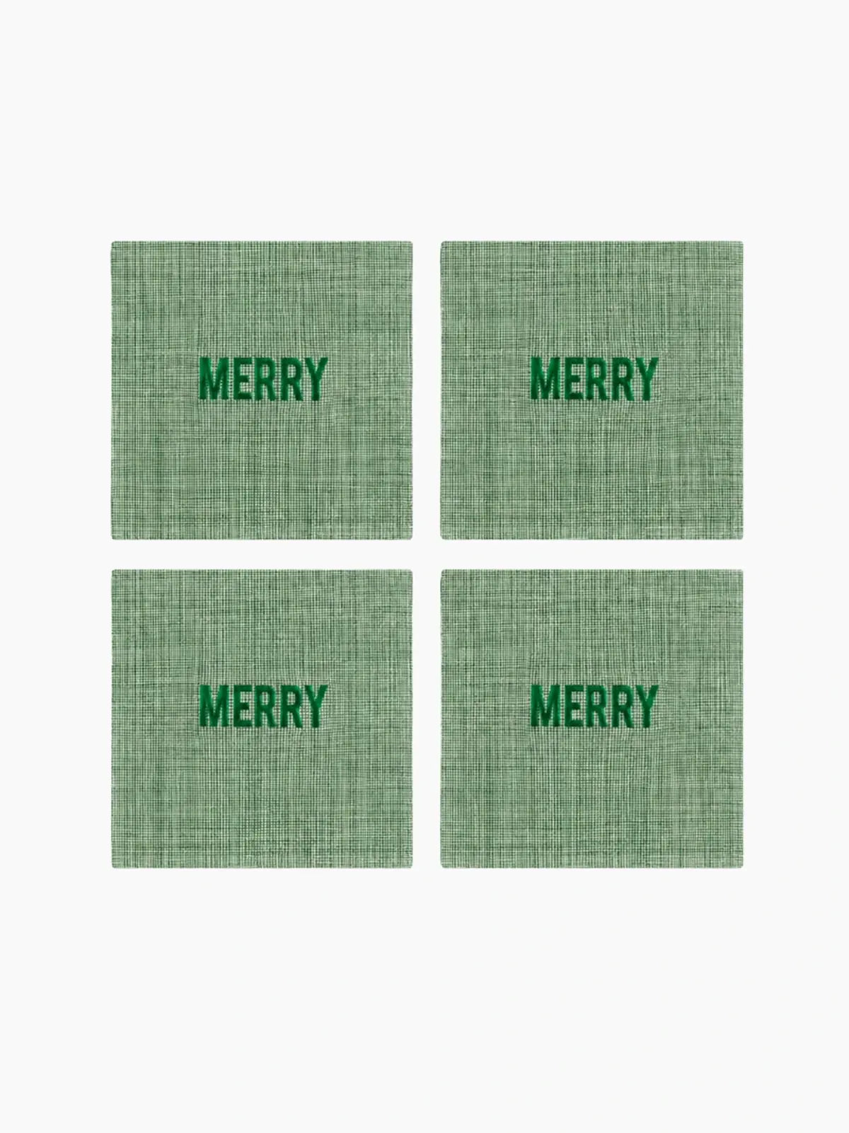 Green Merry Disposable Napkin Set