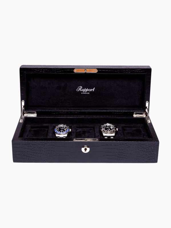 Brompton Leather Five-Piece Watch Box