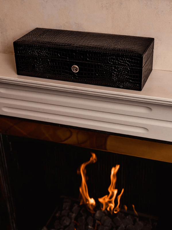 Brompton Leather Five-Piece Watch Box