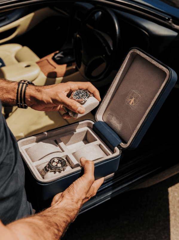 Leather Watch Zip Case